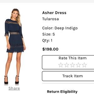 Tularosa Navy Blue Dress